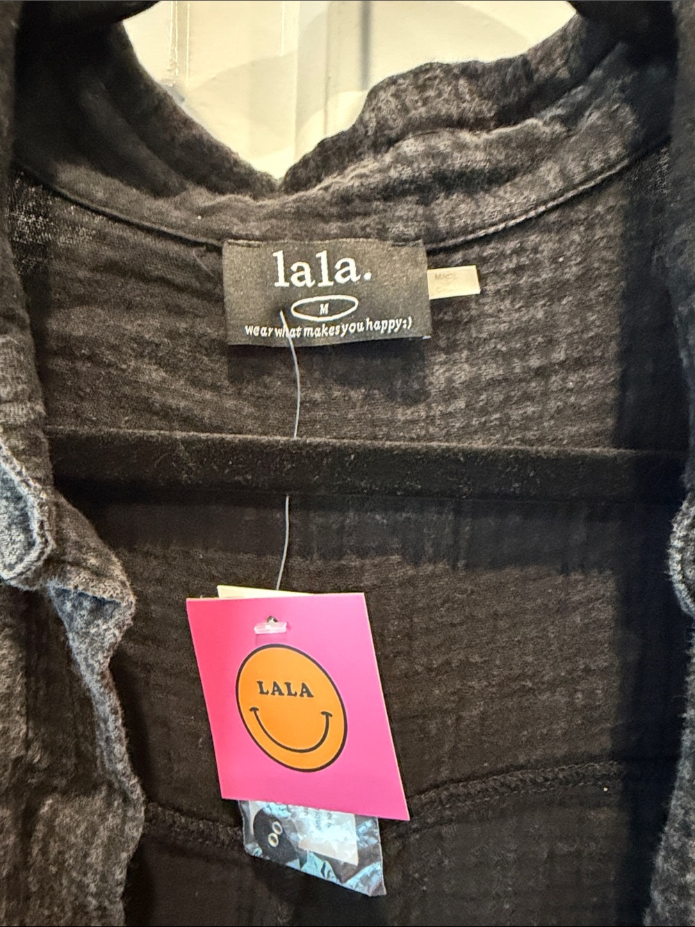 Dressed in Lala California Cool Oversized Maxi Dress Black Mineral Wash medium - Picture 6 of 10